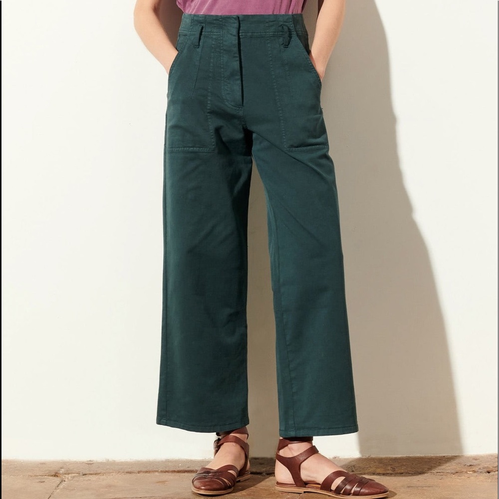 Anthropologie Sessun Camp Pleated Chino Boyfriend Style Pants